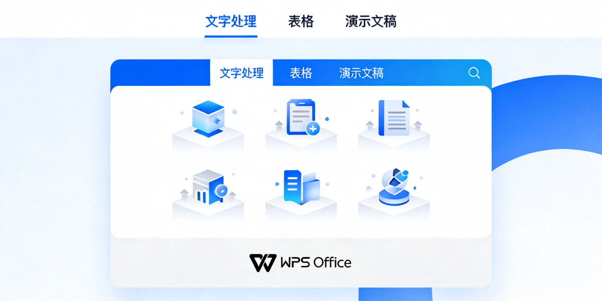 WPS Office软件主界面截图展示 - 包含文字处理、表格和演示文稿组件